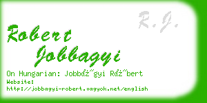 robert jobbagyi business card